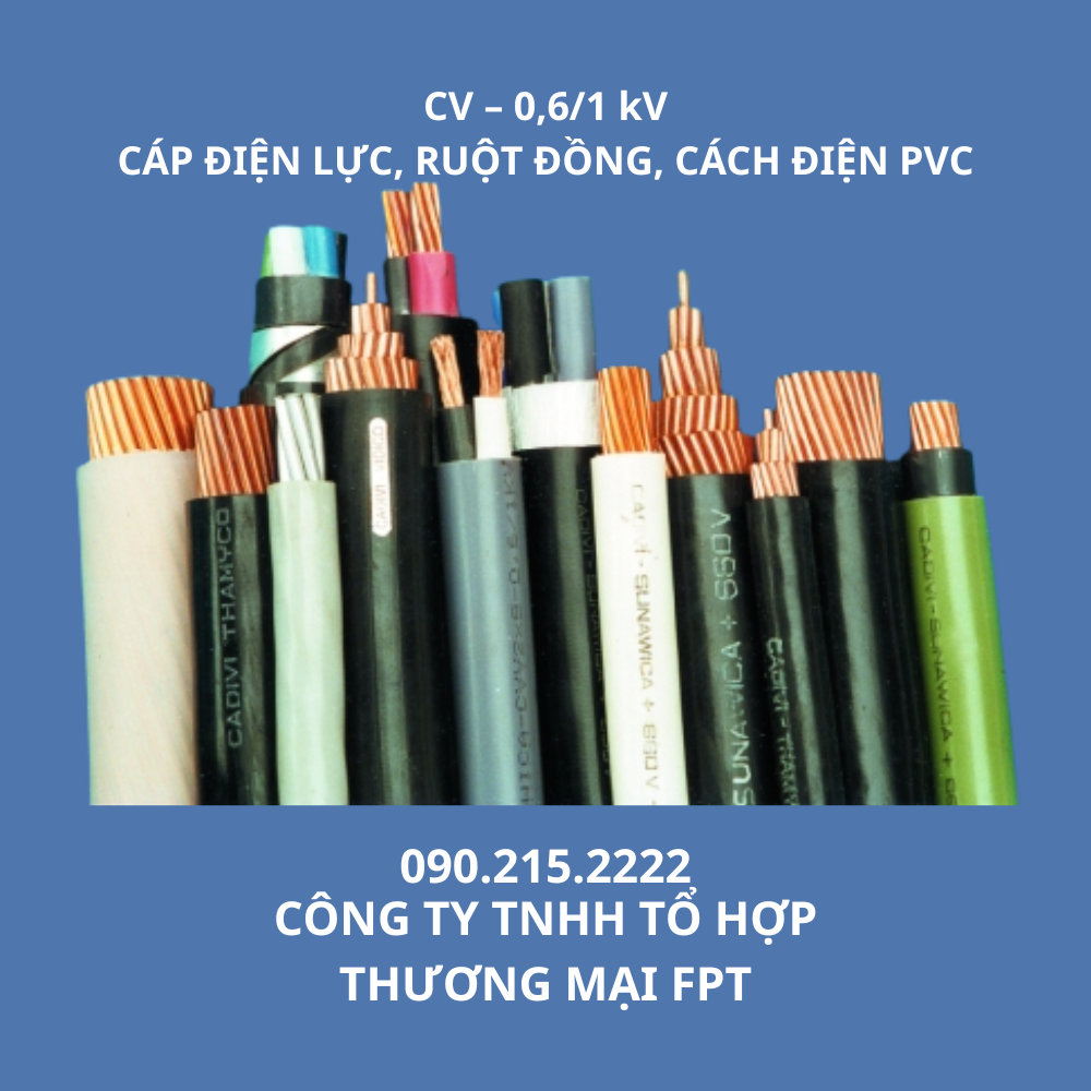 Cáp ngầm hạ thế Cadivi Hà Nội