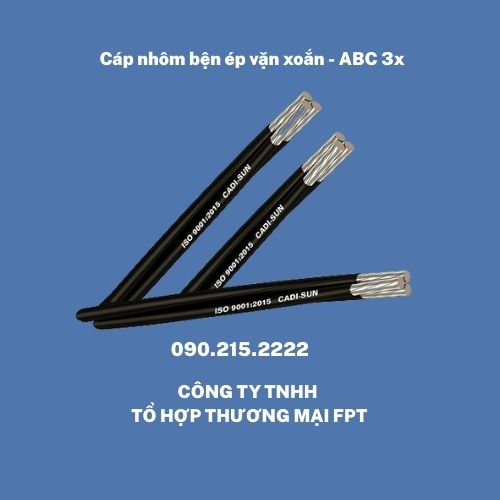 Cáp nhôm vặn xoắn cadisun Hà Nội