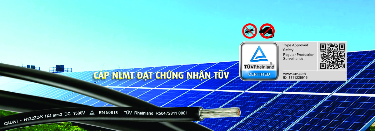 Cáp năng lượng mặt trời Cadivi