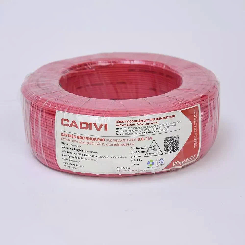 Dây điện bọc nhựa PVC Cadivi