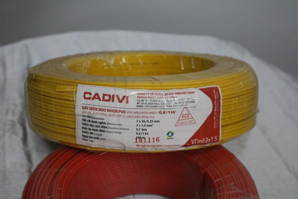 Dây điện bọc nhựa PVC Cadivi