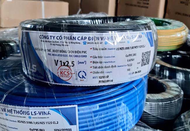 Giá cáp điện CV 2.5