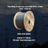 Cáp đồng 3 ruột, bọc cách điện PVC, vỏ bọc PVC - CVV 3x