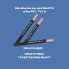 Cáp đồng đơn bọc cách điện PVC, vỏ bọc PVC - CVV 1x