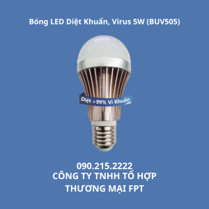 Bóng LED Diệt Khuẩn, Virus 5W (BUV505)