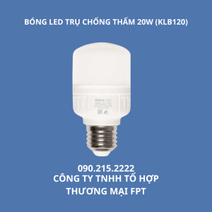 BÓNG LED TRỤ CHỐNG THẤM 20W (KLB120)