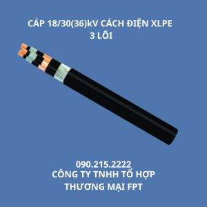 CÁP 18/30(36)kV CÁCH ĐIỆN XLPE 3 LÕI