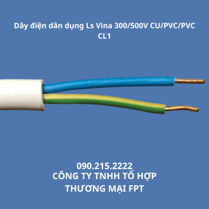 Dây điện dân dụng Ls Vina 300/500V CU/PVC/PVC CL1