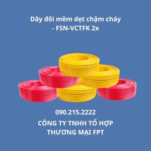 Dây đôi mềm dẹt chậm cháy - FSN-VCTFK 2x