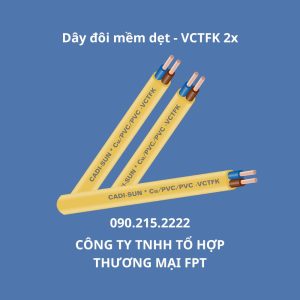 Dây đôi mềm dẹt - VCTFK 2x